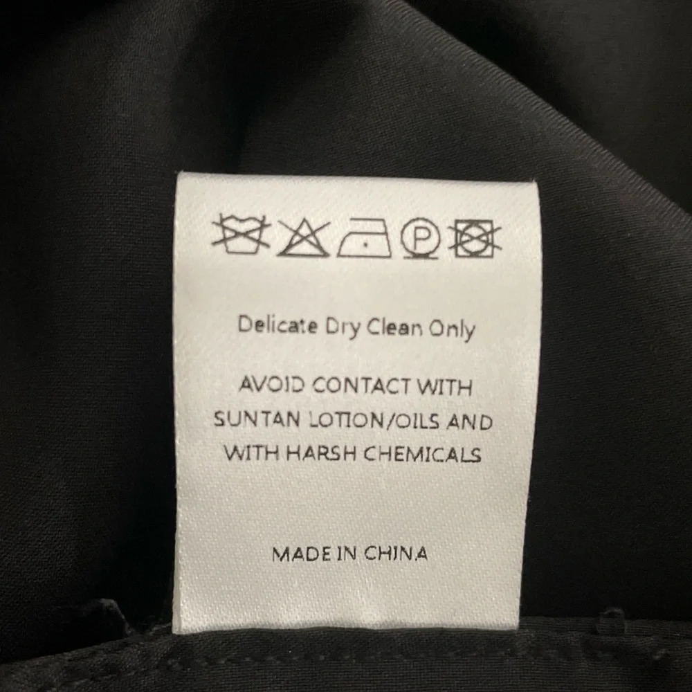 Saloni Floral Print Mini Dress Size US 4 Black‎ Grey Ruffles Long Sleeve Silk - Picture 10 of 12